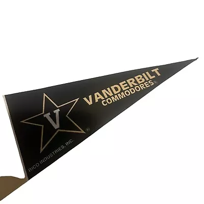 Vanderbilt Commadores Black NCAA Mini Pennant 9x4 Inch Felt • $5.40