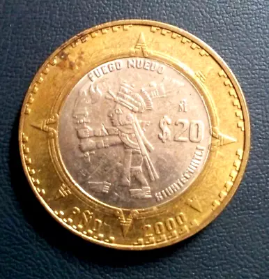 Mexican Coin 20 Pesos  Fuego Nuevo  • $14.99