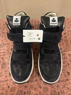 ISABEL MARANT BUMKEEH LEATHER SNEAKERS (size 10) • $250