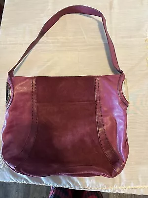B Makowski Handbag Suede Burgundy  Excellent Inside And Out Soft And Clean.. • $21