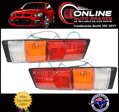 Taillight PAIR Holden Rodeo Tray Back Ute KB TF RA 81-06 Lamps Stop Lens Tail  • $78.90