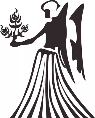 Virgo #2 Astrology 1 Color Window Wall Vinyl Decal Sticker Printed • $6.81