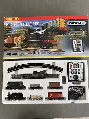 HORNBY RAILWAYS Mixed Freight OO Gauge Digital Model Train Set R1126 BOXED • £83