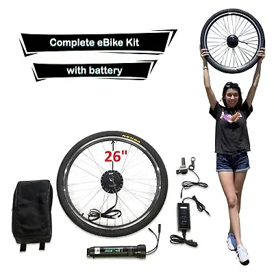 Best Electric Bike Kit Front Wheel Ebike Conversion Kit Complete With Battery! • $499