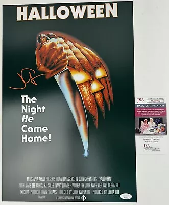 JOHN CARPENTER Signed 12x18 Poster HALLOWEEN 1978 The Shape Michael Myers JSA • $319.99