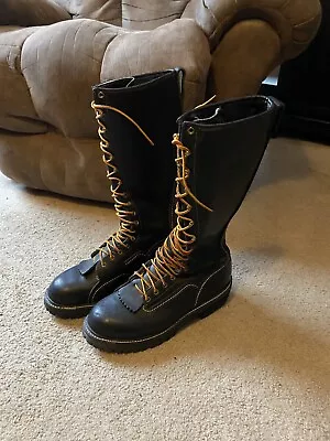 Hoffman's Kellog ID Boots 16’ Lineman/Logger Black Size 10 D • $250