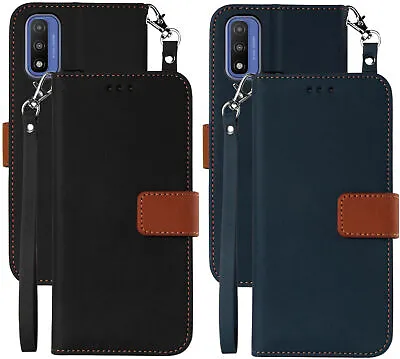 Durable Wallet Case And Wrist Strap Lanyard For Moto G Power (2022) • $14.95