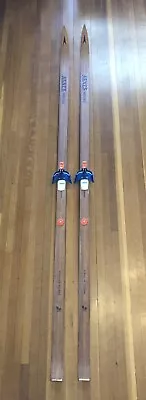 Vintage ASNES Veteran Hickory Sole Lignokant Skis Norway 84” Cross Country • $175