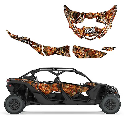 Can Am Maverick X3 Max Blaze Buck Camo Decal Graphic Kit Wraps Deco Off Road 4x4 • $299.99