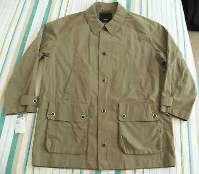 Vintage BMW Gian Trench Coat Resin Coated Water Repellent Cotton Mens Size L • $65