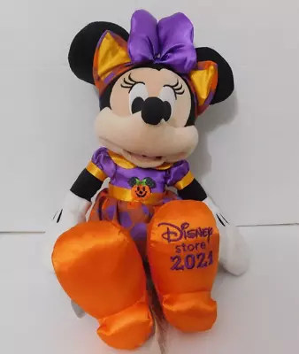 Disney Store Halloween 2021 Minnie Mouse Plush Stuffed Animal Soft Toy • $14.99