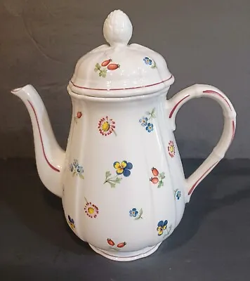Villeroy & Boch Large Porcelain Coffee Pot Petite Fleur Pattern 9  Excellent • $45