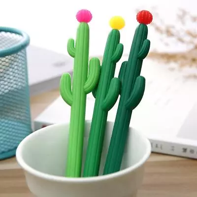 1/2X Cute Cactus Design Gel Pen Writing Pen Office School Gift Supplies Hot • $1.05