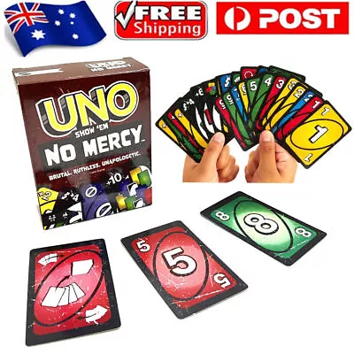 UNO Show ‘em No Mercy Card Game For Kids Adults & Family Night Parties  CZ • $11.96