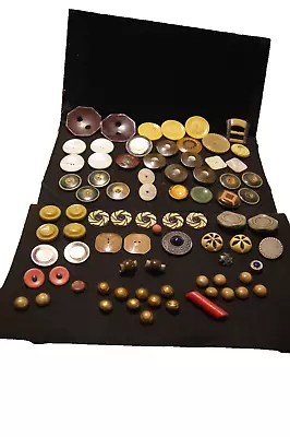 Lot Of Vintage Buttons - Plastic Celluloid - 80 Pieces • $17.99