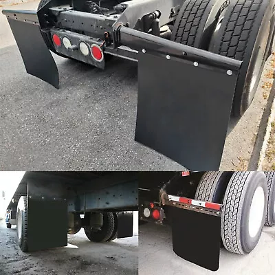 $51.29 • Buy 24in.W*36in.L Pair Semi-Truck Mud Flaps Rubber Pickup Truck Splash Guard