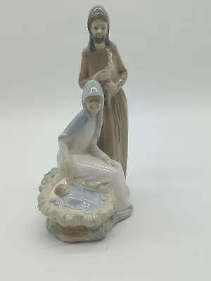 Lladro By NAO Holy Family Nativity Porcelain Figurine Christmas No Box • $99