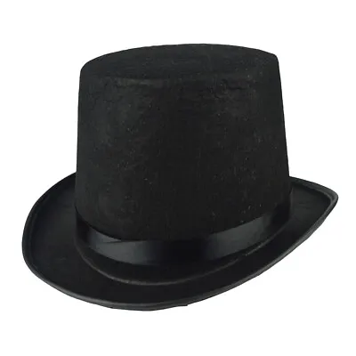 2023 Adult Tall Stain Bell Top Hat Fancy Dress Costume Magician New • $9.99