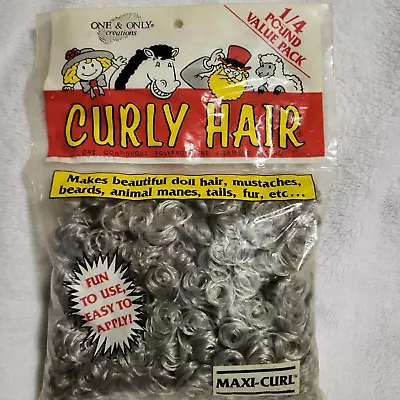 Vintage One & Only Creations Curly Doll Hair Stormy Grey Maxi-Curl 04-700 • $9.99