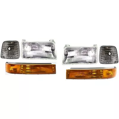 Headlight Kit For 1992-1996 Ford F-150 Driver And Passenger Side With Bulbs • $78.90