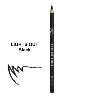 £4.29 • Buy MUA Makeup Intense Colour Eyeliner Kohl Pencil New Formula Vegan *Lights Out* 👀