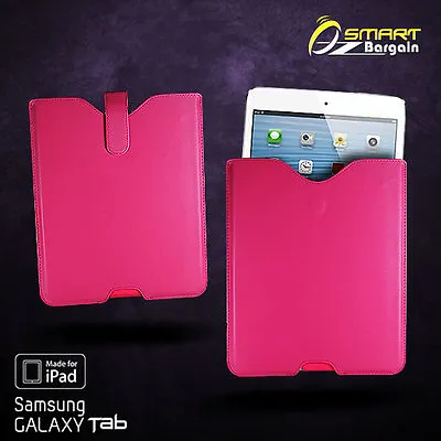 Pink Slip In Case Pouch For IPad 2 3 4 Samsung Galaxy Tab 2 3 10.1 PU Leather • $5.99