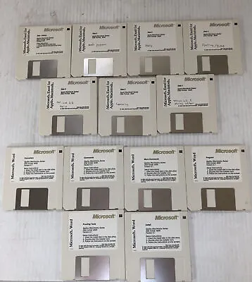 Microsoft Excel And Word Windows Floppy Disks ~Vintage~ • $22.99