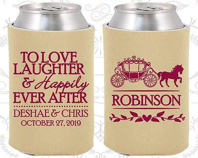 Personalized Wedding Can Holders Custom Can Holder (443) Fairy Tale Favors • £151.07