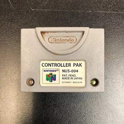 Nintendo 64 N64 Controller Pak NUS-004 OEM Official Memory Card - Tested & Work • $12.99