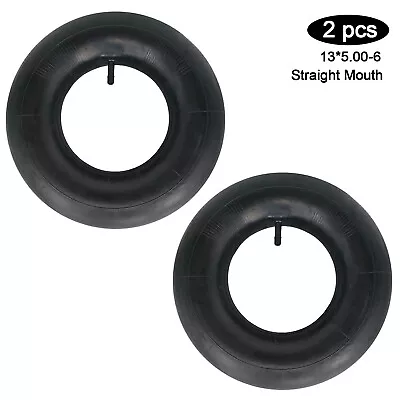 2PCS 13x5.00-6 Ride On Mower & Lawn Tractor Turf Tyres Inner Tube Straight Valve • £11.85