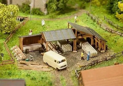 Faller Timber Storage Sheds Building Kit (2) I N Gauge 232373 • £20.45