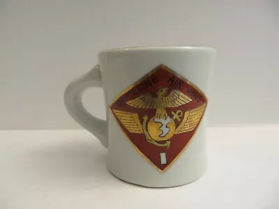 RARE WWII 1st MARINE AIR WING SHAVING/COFFEE MUG SKI WARFARE TRAINING NICE PIECE • $79.99