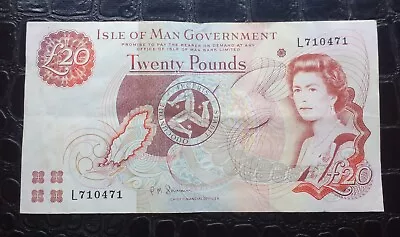 Banknote Isle Of Man 20 Twenty Pounds 2013. • $50