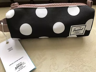 £15.75 • Buy Herschel Kid's 'Settlement Case' Pencil Case In Polkadot/Rose
