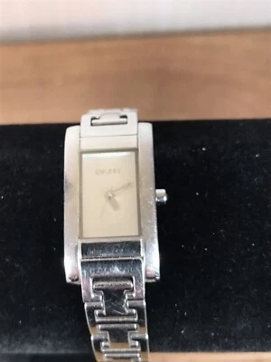 £7 • Buy DKNY Silver Tone Ladies Quartz Wrist Watch Working