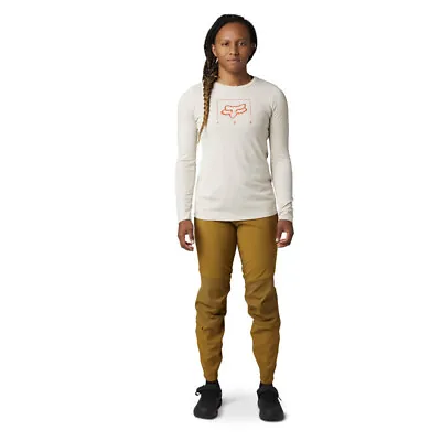 Fox Ranger Dr Long Sleeve Jersey Womens - Vintage White - Small (HOT BUY) • $39