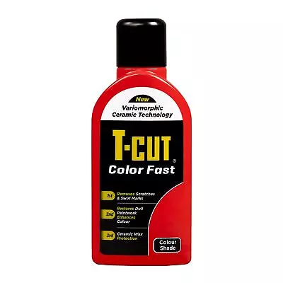 T-Cut Color Fast Light Red Ceramic Wax Polish Scratch Remover Colour Enhancer • £14.99
