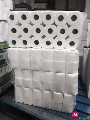 144 Rolls 2Ply Toilet Tissue 26m Per Roll Embossed Quilted  • £42.99