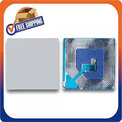10000 Paper Security Labels 1.5x1.5 Inch Rf 8.2mhz White Checkpoint Compatib Eas • $246.45