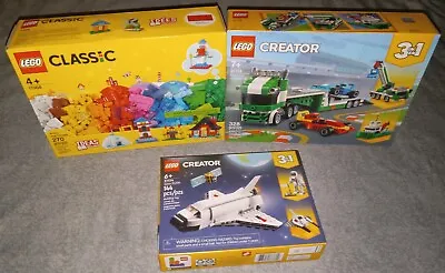 $41 • Buy LEGO, 3 Complete LEGO Sets, CREATOR 3 IN 1, CLASSIC, New, Never Opened