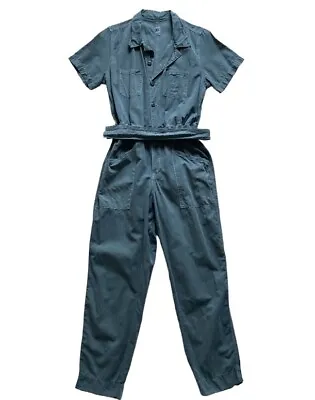 NSF Women’s M Macy Belted Utility Jumpsuit Green Army Camo Revolve • $70