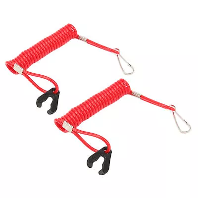 2PCS Marine Outboard Emergency Kill Switch Safety Lanyard 150cm/59in For Yamaha • $25.30