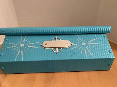 Vintage Aluminum Mid Century Modern Atomic Star Mailbox-TURQUOISE! Great Retro!! • $45