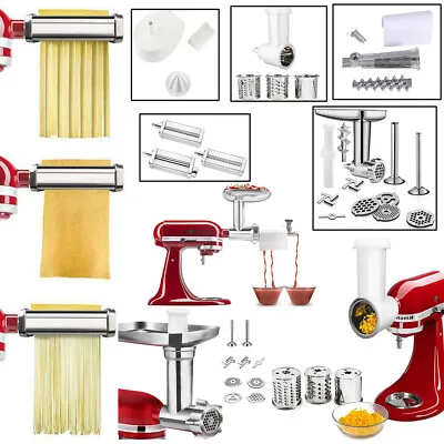 Pasta Roller Slicer Juicer Meat Grinder Attachment For KitchenAid Stand Mixer US • $98.99