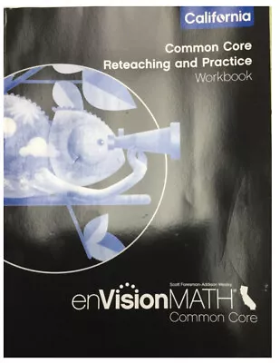 EnVision Math Grade 4 CA Common Core Reteaching Practice Workbook Pearson Savvas • $14.99
