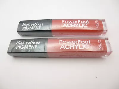 2x MUA Powerpout Acrylic Lip Gloss Colour Decorous • £3.99