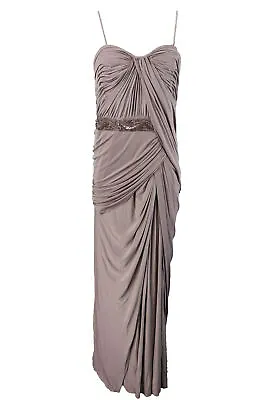 Mignon Women's Lavender Quartz Beaded Gown  VM625 Size 12 NWT • $59.95