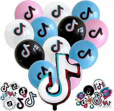 Musically Birthday Party Supplies-Balloons SetSticker Decor For Girls And Boys • $6.99