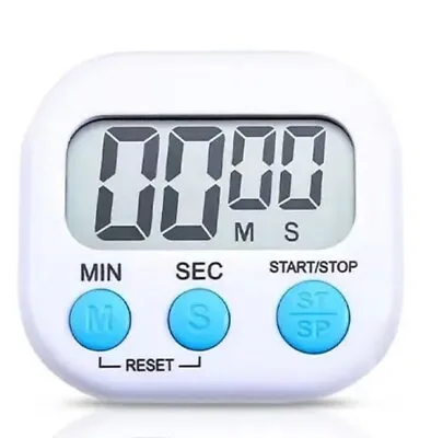Digital Large Clock  Kitchen Cooking Timer Count-Down Up Loud LCD Alarm Magnetic • £4.99
