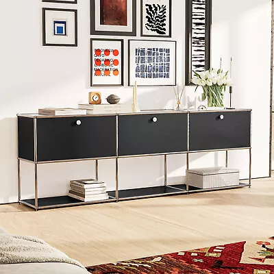 Modern USM Haller Replica Storage Cabinet Shelf Metal TV Standing Furniture • $799